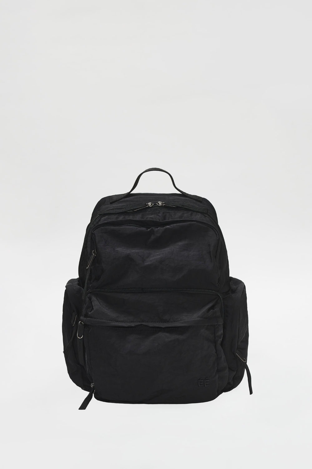 Multi Pocket Packable Backpack (M)-Black