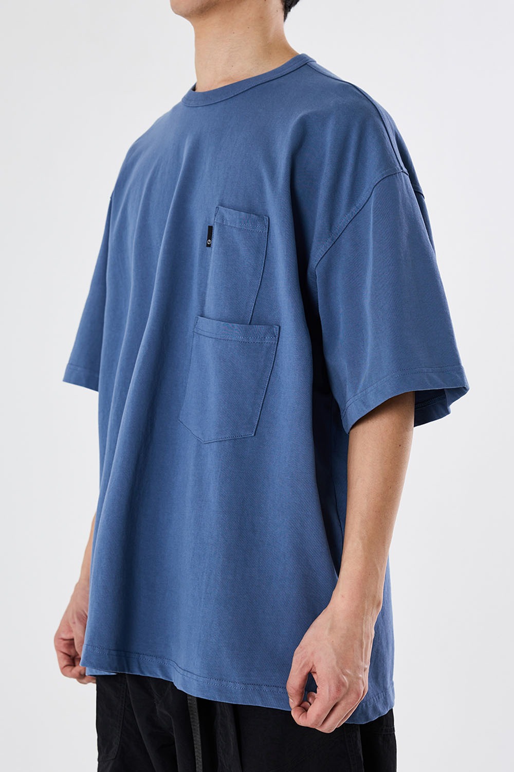 Baggy Pocket H/S Tee-Air Force Blue